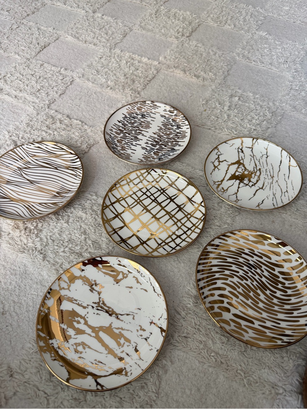 Certified International Matrix Canape Plates, Set of 6